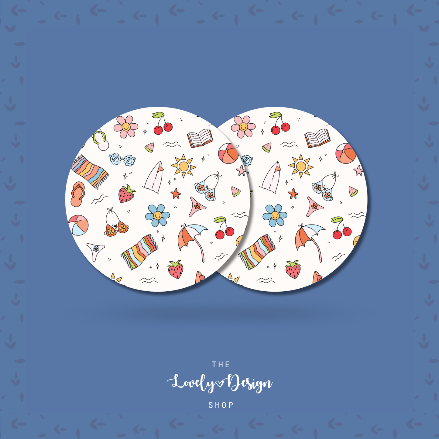 Summer Elements - Acrylic Coaster (Set of 2)