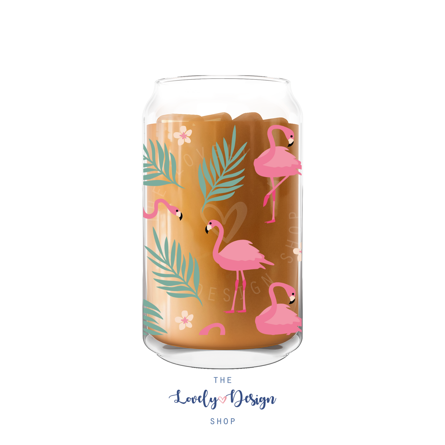 Fancy Flamingos - Can Glass